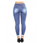 Women's High Waisted Ripped Skinny Jeans Distressed Slim Fit Stretchy Juniors Denim Pants Women's High Waisted Ripped Skinny Jeans Distressed Slim Fit Stretchy Juniors Denim Pants