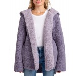 Women's Oversized Fuzzy Teddy Open Front Cardigan Coat Women's Oversized Fuzzy Teddy Open Front Cardigan Coat