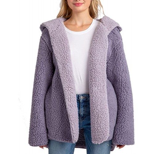 Women's Oversized Fuzzy Teddy Open Front Cardigan Coat Women's Oversized Fuzzy Teddy Open Front Cardigan Coat