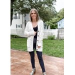 Women’s Long Sleeve Open Front Knitted Cardigan Sweater Button Down Chunky Outwear Coat Women’s Long Sleeve Open Front Knitted Cardigan Sweater Button Down Chunky Outwear Coat
