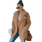 Women's Coat Casual Lapel Fleece Fuzzy Faux Shearling Zipper Coats Warm Winter Oversized Outwear Jackets Women's Coat Casual Lapel Fleece Fuzzy Faux Shearling Zipper Coats Warm Winter Oversized Outwear Jackets